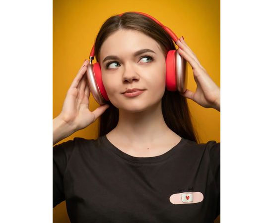 Беспроводные Bluetooth наушники накладные P9, красные - Сервис Плюс Рус