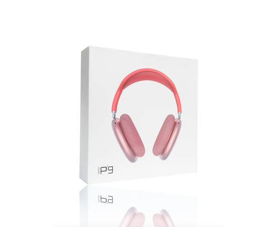 Беспроводные Bluetooth наушники накладные P9, красные - Сервис Плюс Рус