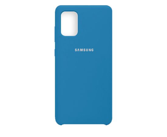 Чехол Samsung A71 Silicone Cover сине-голубой Samsung - Сервис Плюс Рус