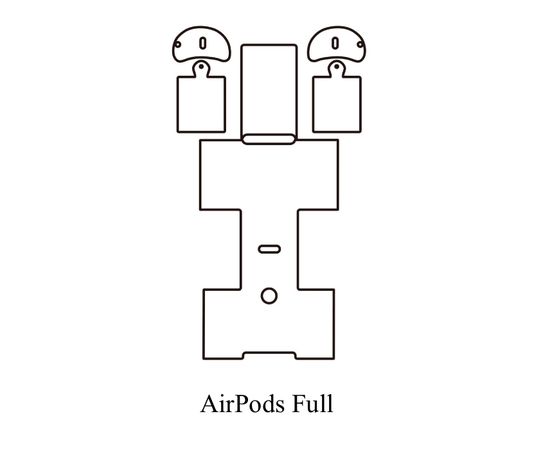 Полиуретановая, гидрогелевая (глянцевая) защитная плёнка (AirPods Full) для Apple AirPods 1/2 Apple - Сервис Плюс Рус