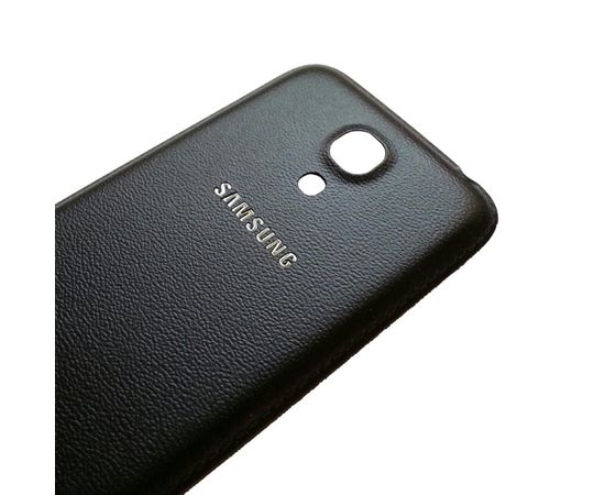 Samsung Galaxy S4 (GT-I9500) Крышка задняя (Черный\Под кожу) (org.) Samsung - Сервис Плюс Рус