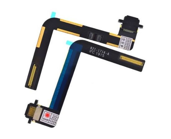 iPad Air Шлейф с разъемом для зарядки (Черный) снятый оригинал Apple - Сервис Плюс Рус