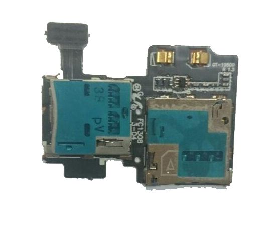 Samsung Galaxy S4 (GT-I9500) Плата в сборе с коннекторами SIM-карты и SD-карты (org.) Samsung - Сервис Плюс Рус