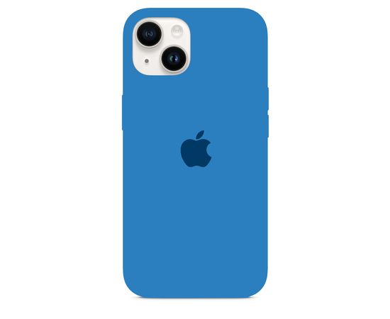 Чехол силиконовый для iPhone 14 (6.1) Silicon Сase - №28 (Голубой) Apple - Сервис Плюс Рус