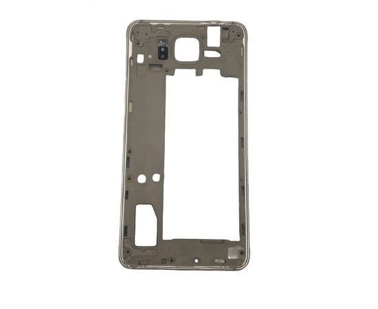 Samsung Galaxy Alpha (SM-G850) Средняя часть корпуса в сборе (снятый оригинал) - Золотой Samsung - Сервис Плюс Рус