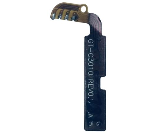 Samsung GT-C3010 Шлейф кнопок громкости (снятый оригинал) - черный Samsung - Сервис Плюс Рус
