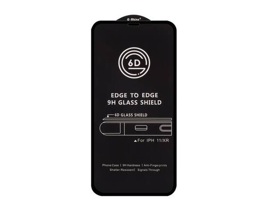 Защитное стекло iPhone 11/XR 6D без упаковки - Сервис Плюс Рус