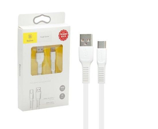 Кабель USB Type-C 1m 2A Tough Series Cable Baseus белый - Сервис Плюс Рус