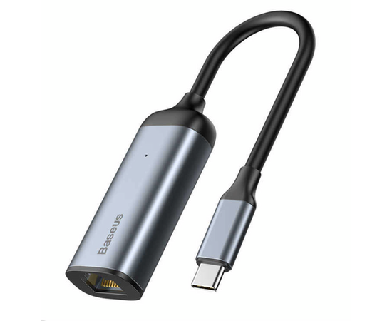 Хаб Baseus Enjoy Series Type-C to RJ45 - Серый (CAHUB-H0G) - Сервис Плюс Рус