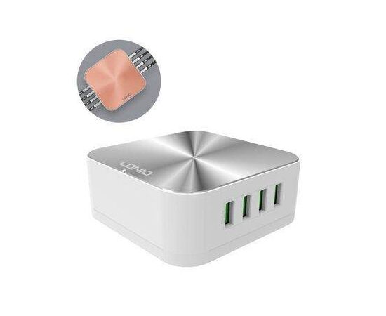 Сетевое зарядное устройство LDNIO A8101 8USB 10A (Серебро) - Сервис Плюс Рус