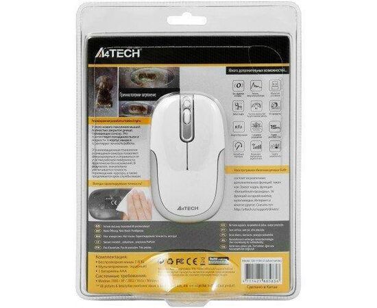 Мышь A4Tech G9-110H-2, беспроводная, белая - Сервис Плюс Рус