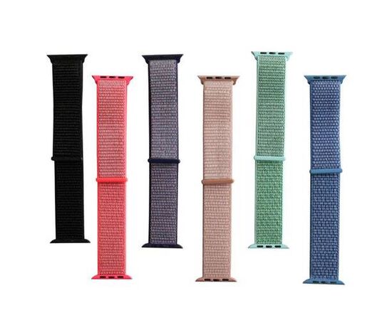 Ремешок для Apple watch 42/44mm Nylon loop тканевый (цветные, в ассортименте) - Сервис Плюс Рус