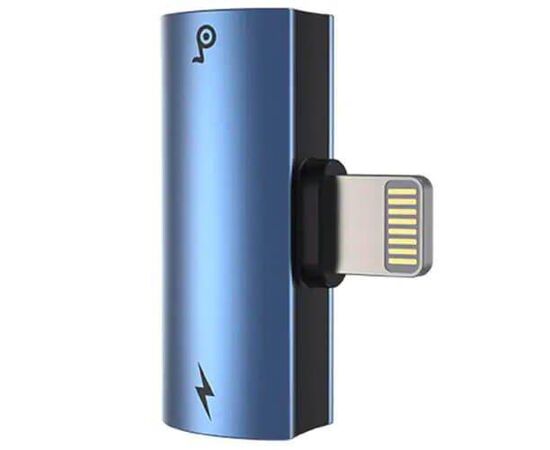 Переходник Lightning на 2 Lightning L46 Baseus синий - Сервис Плюс Рус