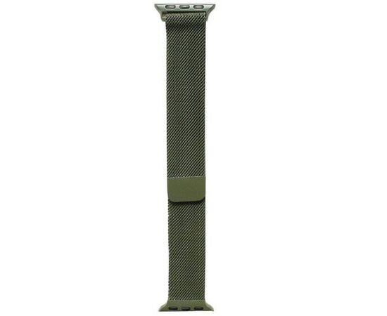 Ремешок для Apple watch 38/40mm Milanese loop Темно-зеленый (Pine green) - Сервис Плюс Рус