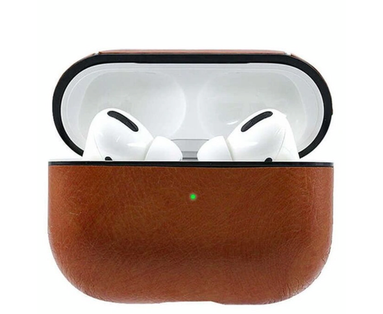 Чехол для AirPods Pro leather Case (кожа) (DK-2) коричневый PluseRus - Сервис Плюс Рус