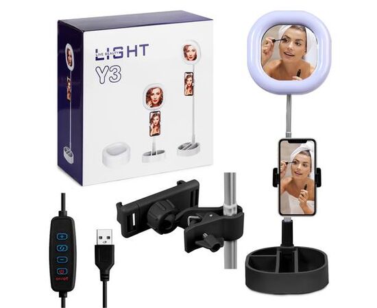 Селфи кольцо Y3 черный - Сервис Плюс Рус