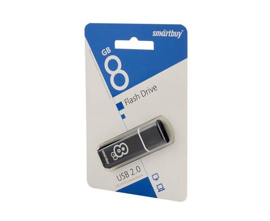 USB накопитель 8 GB Smart Buy Glossy Series Black - Сервис Плюс Рус