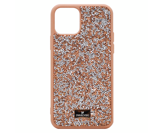 Силиконовый чехол-накладка со стразами SWAROVSKI для iPhone 11, Розовый песок - Сервис Плюс Рус