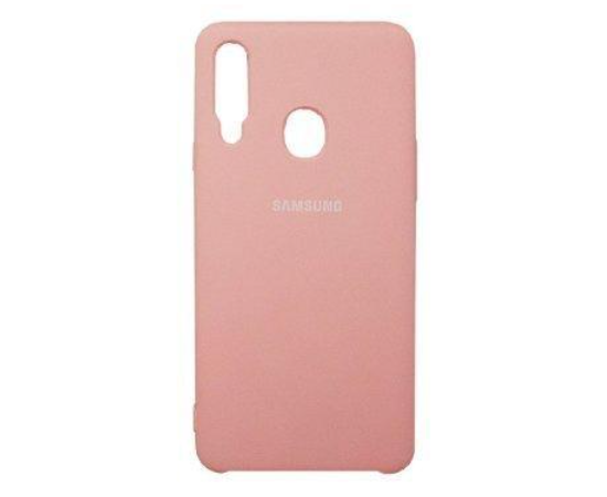 Чехол Samsung A20S SILICONE COVER Розовый - Сервис Плюс Рус