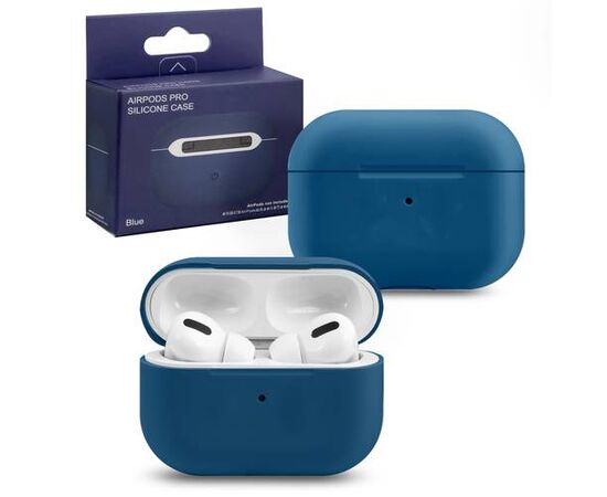 Силиконовый чехол Silicone Case Slim для AirPods Pro, синий - Сервис Плюс Рус