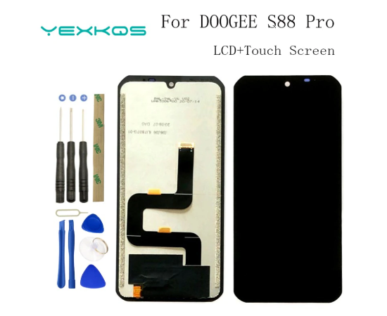 Дисплейный модуль в сборе с тачскрином для DOOGEE S88 Pro, 6,3 дюйма (черный) - Сервис Плюс Рус