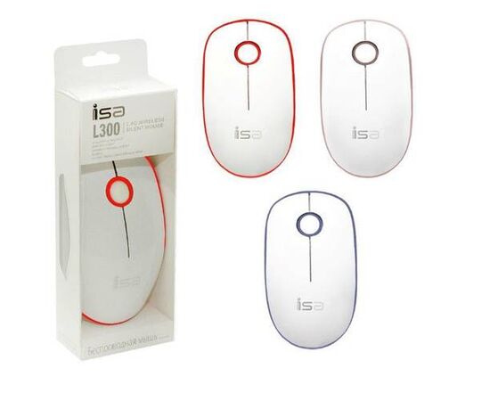 Беспроводная мышь ISA l300 2.4g, белая - Сервис Плюс Рус