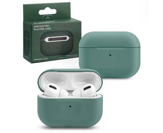 Силиконовый чехол Silicone Case Slim для AirPods Pro, темно-зеленый - Сервис Плюс Рус