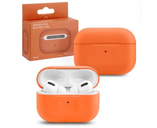 Силиконовый чехол Silicone Case Slim для AirPods Pro, оранжевый - Сервис Плюс Рус