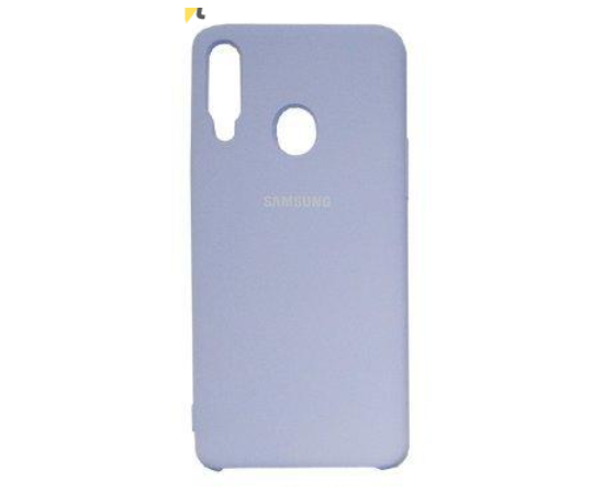 Чехол Samsung A20S SILICONE COVER Голубой - Сервис Плюс Рус