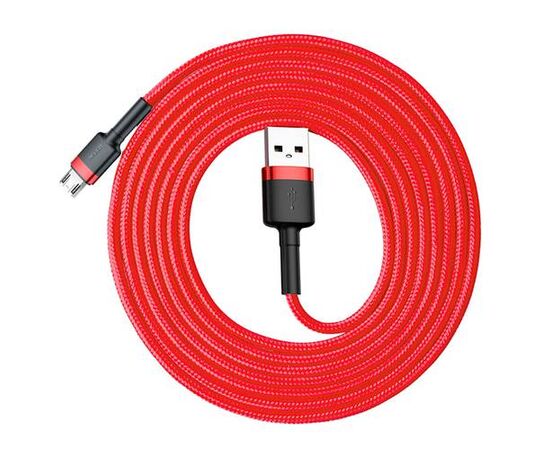 Кабель USB Micro USB 2M 1.5A Cafule Cable Baseus красный - Сервис Плюс Рус