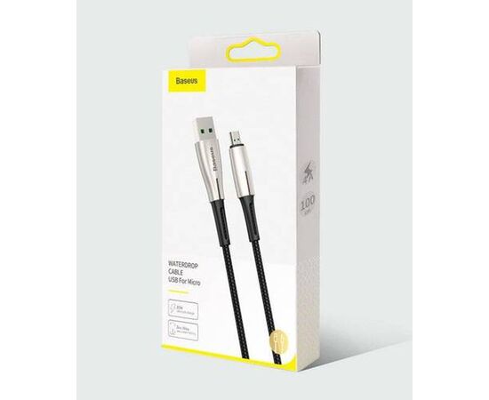 Кабель USB Micro USB 1m 4A Waterdrop Cable Baseus черный - Сервис Плюс Рус