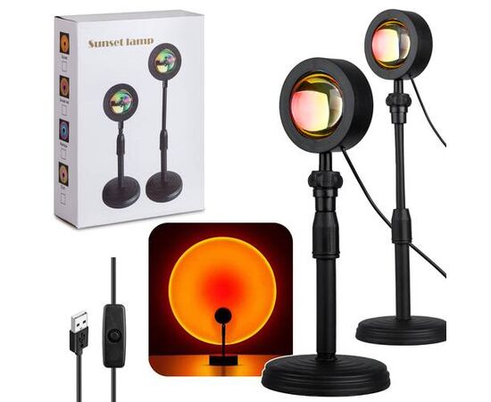 Декоративная закатная лампа, настольный LED светильник для Тик-Ток, Закат - Сервис Плюс Рус