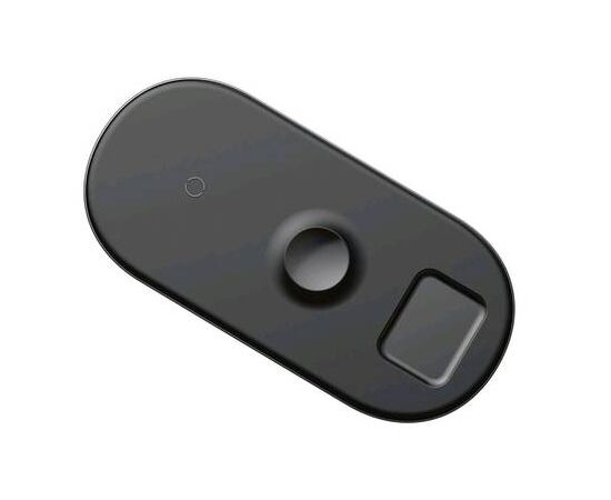 Беспроводное зарядное устройство WX3IN1-C01 3 в 1 (телефон +AirPods + часы) кабель iPhone Baseus черный - Сервис Плюс Рус