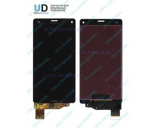 Дисплей для Sony D5803 (Z3 Compact) в сборе с тачскрином (черный) Оригинал - Сервис Плюс Рус