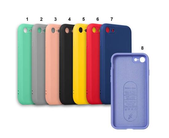 Cиликон iPhone SE(2020) NANO 2.0 mm (с магнитом) С LOGO - черный №4 - Сервис Плюс Рус