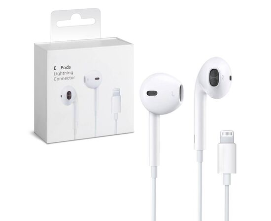 Гарнитура / Наушники для Apple iPhone (EarPods с Lightning Разъемом) (AA) - Сервис Плюс Рус