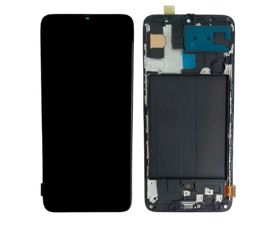 Дисплей для телефона Samsung Galaxy A70 в рамке черный. In-cell - Сервис Плюс Рус