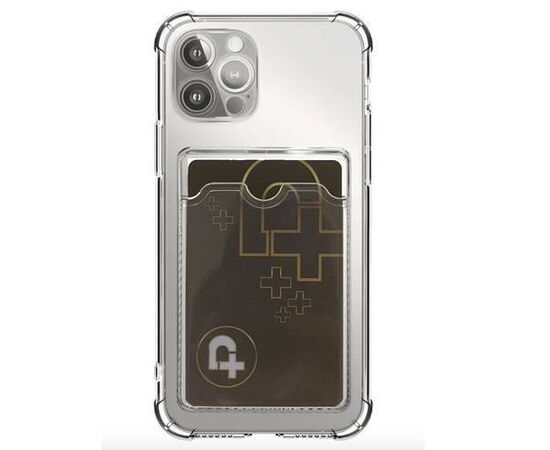 Силиконовый чехол прозрачный с визитницей для iPhone XR - Сервис Плюс Рус