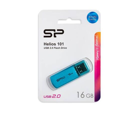 USB накопитель 16 GB Silicon Power Helios 101 Blue - Сервис Плюс Рус
