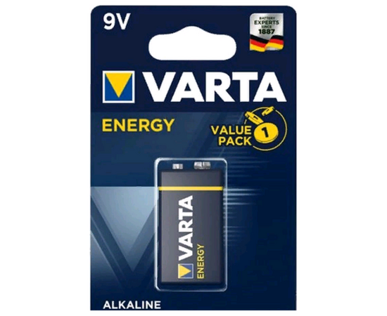 Батарейка Varta ENERGY Крона 6LR61 BL1 Alkaline 9V (4122) - Сервис Плюс Рус