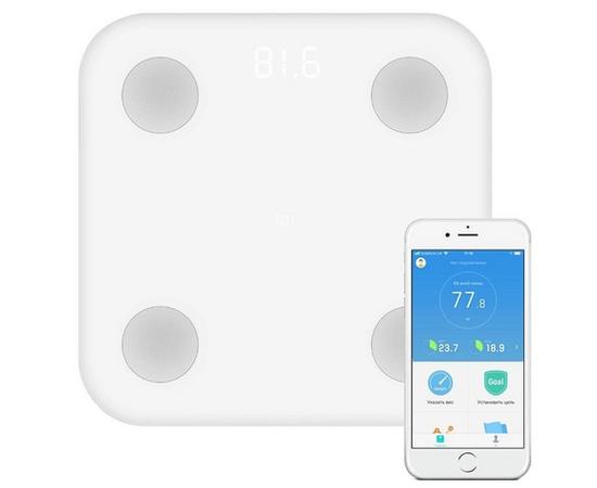 Умные весы XIAOMI Mi Body Composition Scale 2, белый Xiaomi - Сервис Плюс Рус