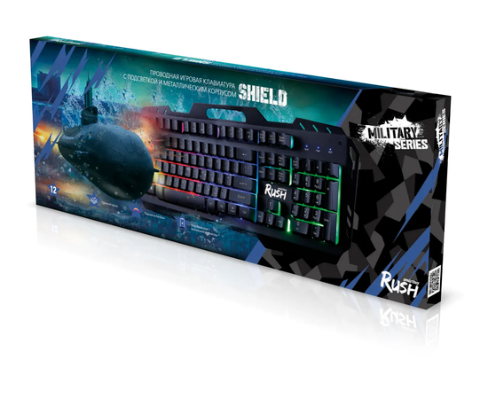 Клавиатура игровая мультимедийная Smartbuy RUSH Shield USB черная (SBK-355G-K)/20 - Сервис Плюс Рус