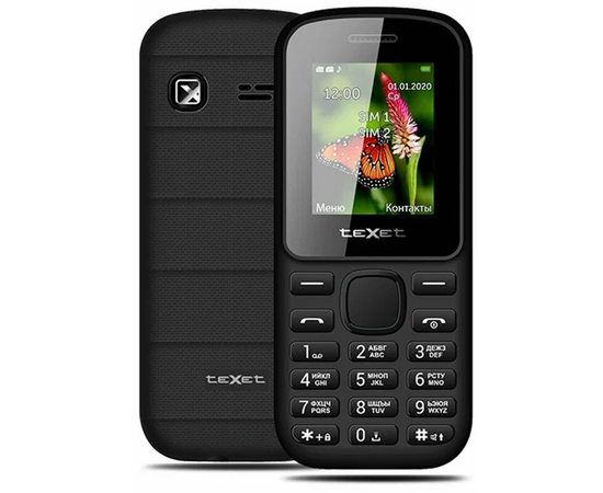 Мобильный телефон Texet TM-130, черный teXet - Сервис Плюс Рус
