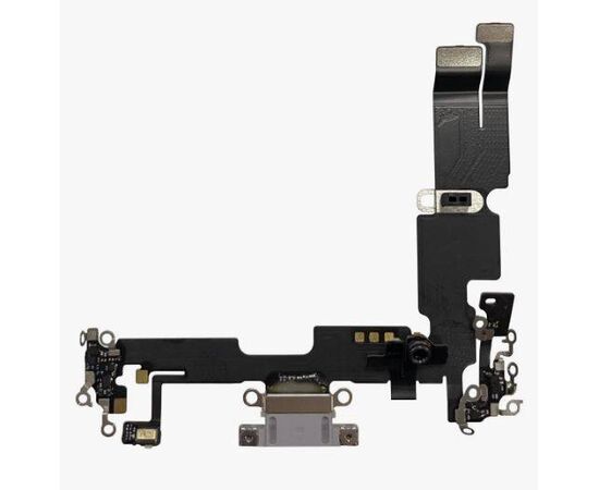 Нижний шлейф iPhone 13 Pro Max разъем зарядки, микрофон (синий) (ORIG) Apple - Сервис Плюс Рус