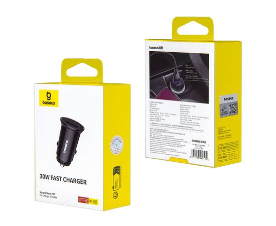 Переходник АЗУ на USB + Type-C 30W BS-C16C1 Baseus черный - Сервис Плюс Рус