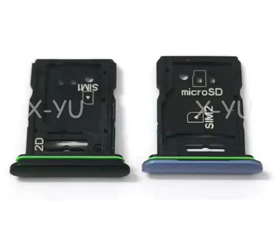 Sim лоток (2 SIM) Sony Xperia 10 III (черный) - Сервис Плюс Рус