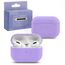 Силиконовый чехол Silicone Case Slim для AirPods Pro, фиолетовый - Сервис Плюс Рус